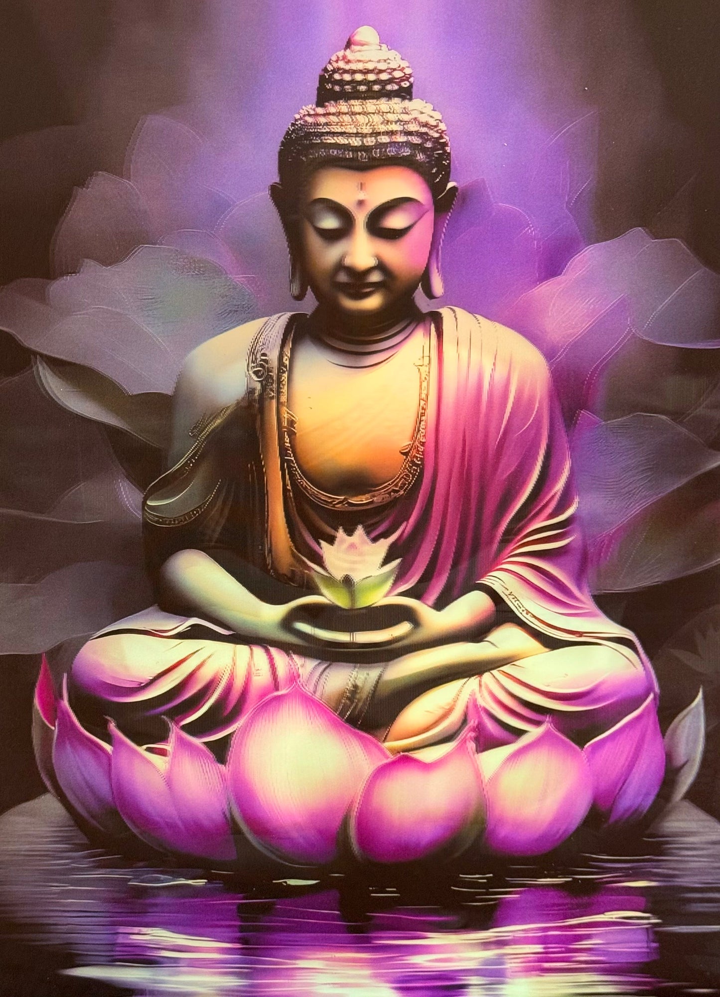 Buddha Statues 3D Flip Poster