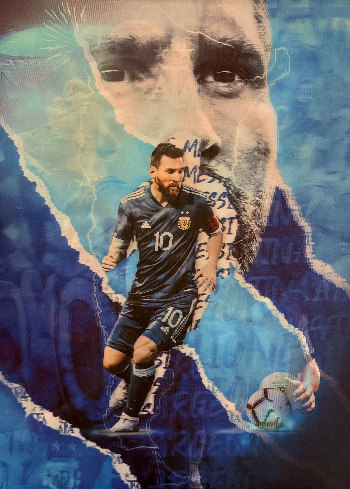 Messi World Cup 3D Flip Poster