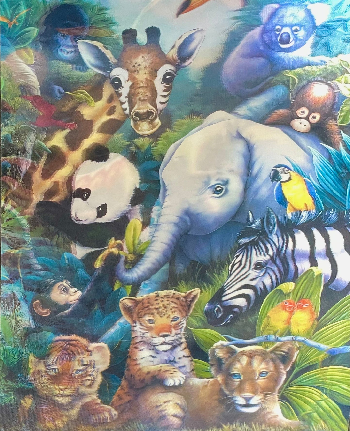 Zoo Animals and Dinosaurs 3D Flip Poster