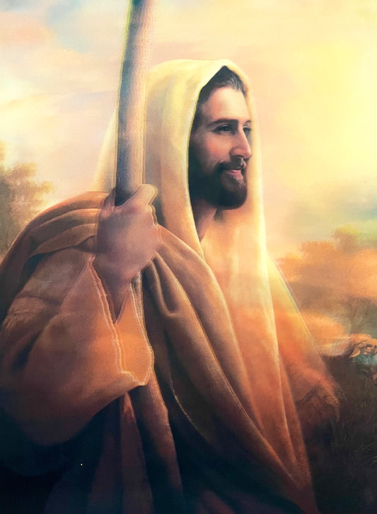 Smiling Jesus & Jesus Shephard 3D Flip Poster