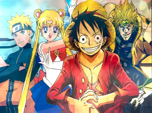One Piece & Shonen Jump 3D Flip Poster