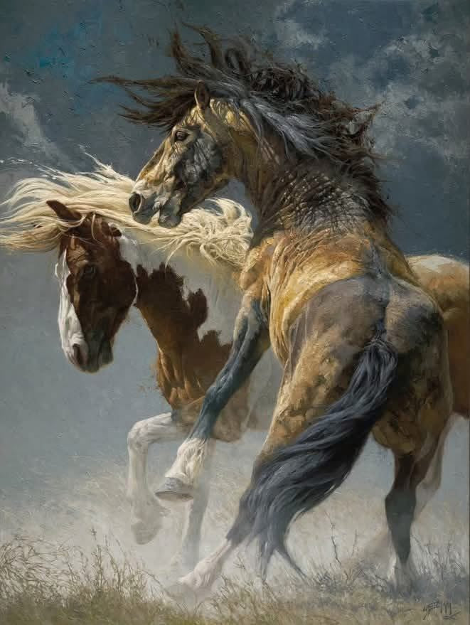 Horses 3D Flip Poster