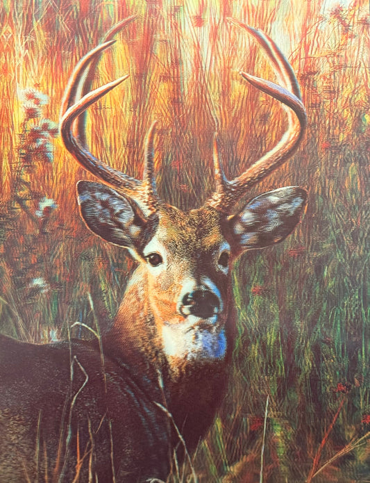 Deer 3D Depth Poster