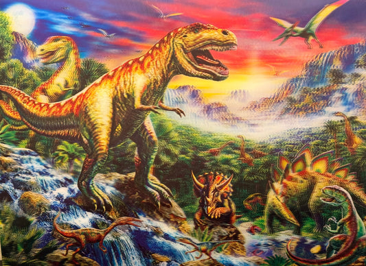 Dinosaurs 3D Depth Poster