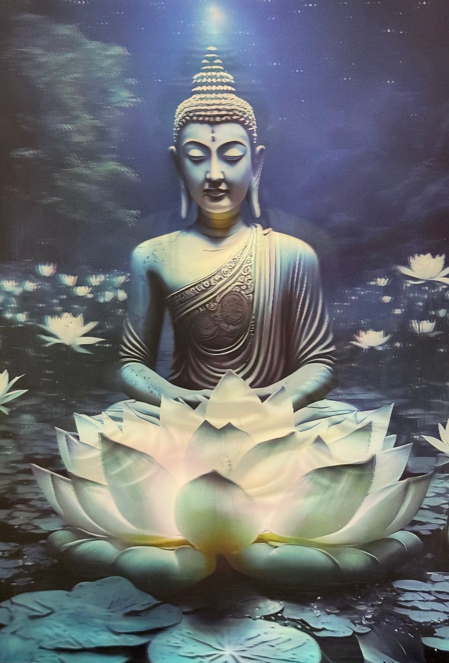 Buddha Statues 3D Flip Poster