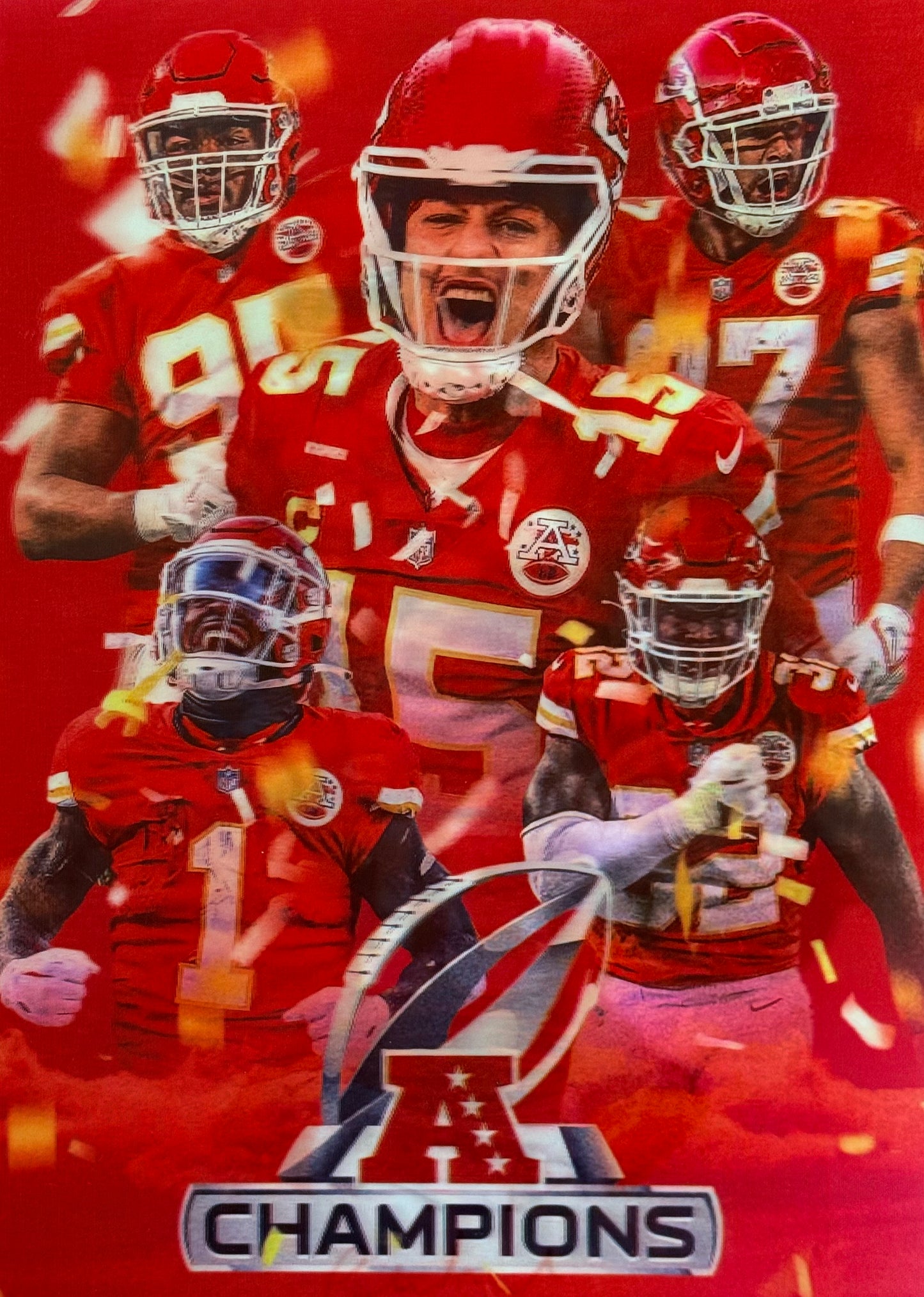 Kansas City Chiefs 3D Flip Poster