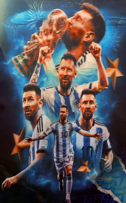 Messi World Cup 3D Flip Poster