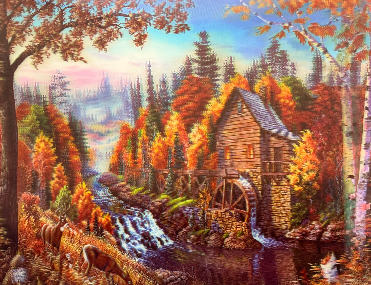 Cabin in Woods 3D Depth Poster