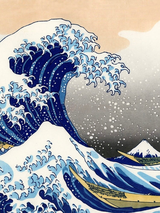 Japanese Tidal Wave 3D Flip Poster