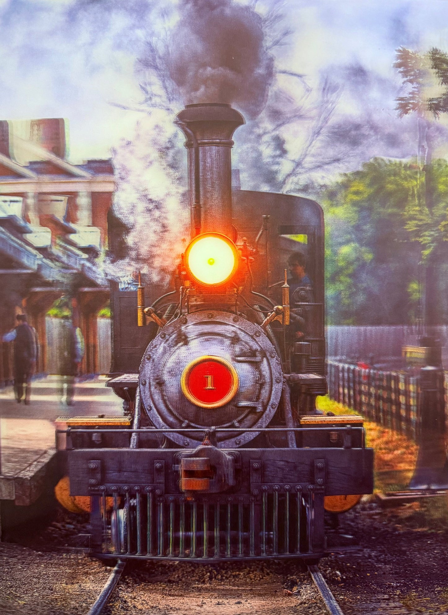 Train 3D Depth Poster