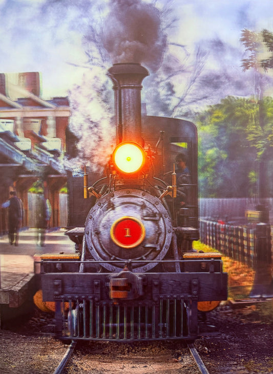 Train 3D Depth Poster