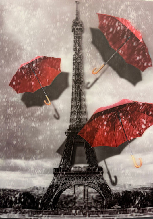Eiffel Tower 3D Depth Poster