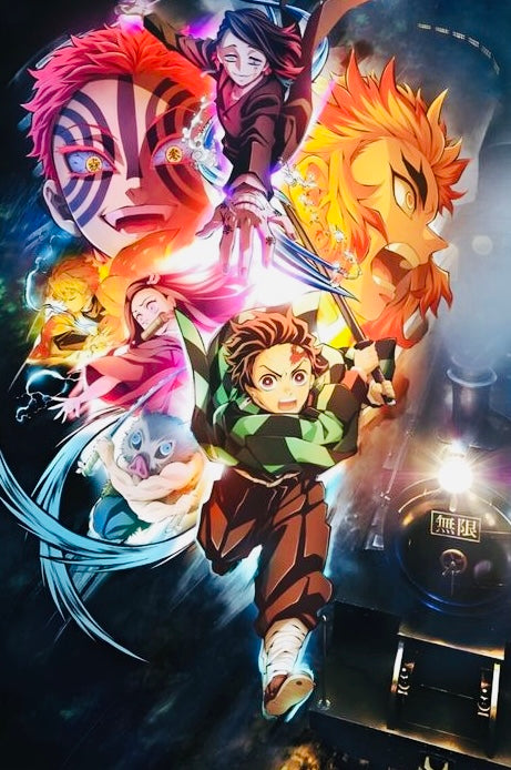 Demon Slayer 3D Flip Poster