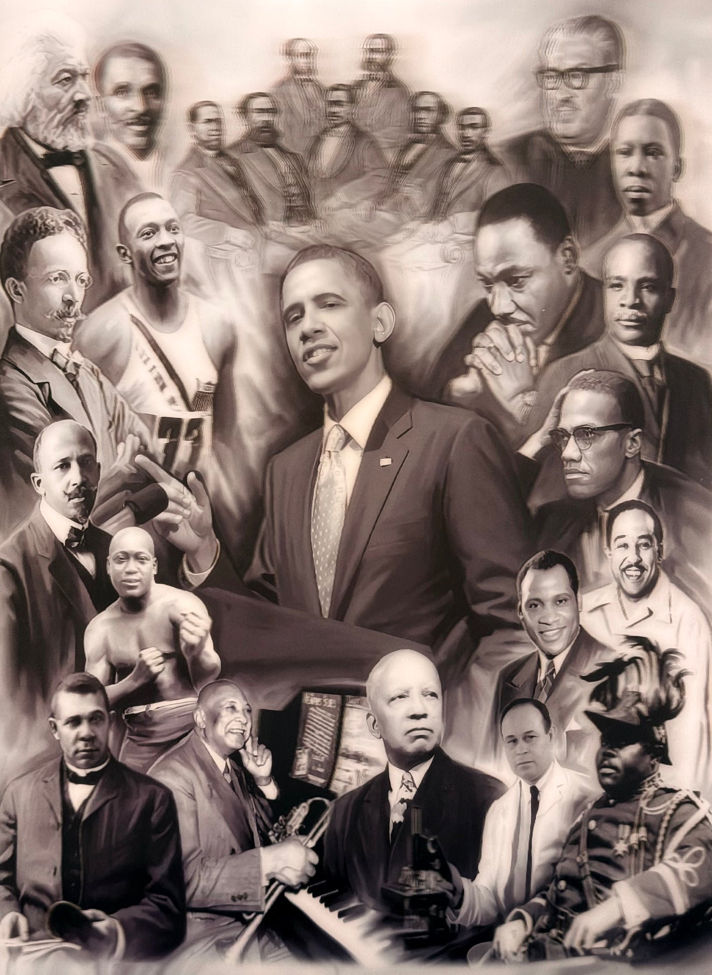 Black History 3D Depth Poster