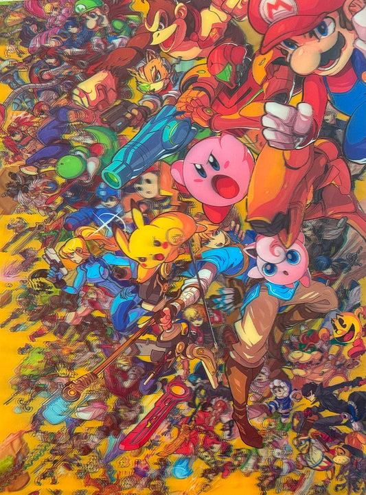 Smash Bros. Ultimate 3D Depth Poster