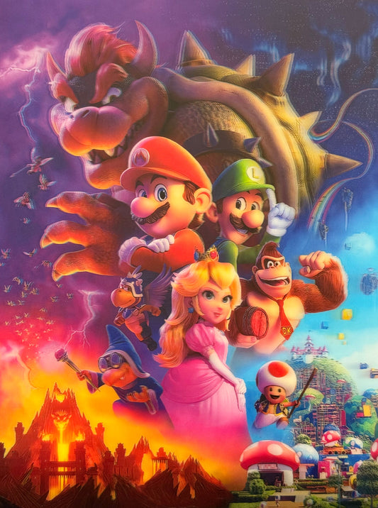 Super Mario Movie 3D Depth Poster