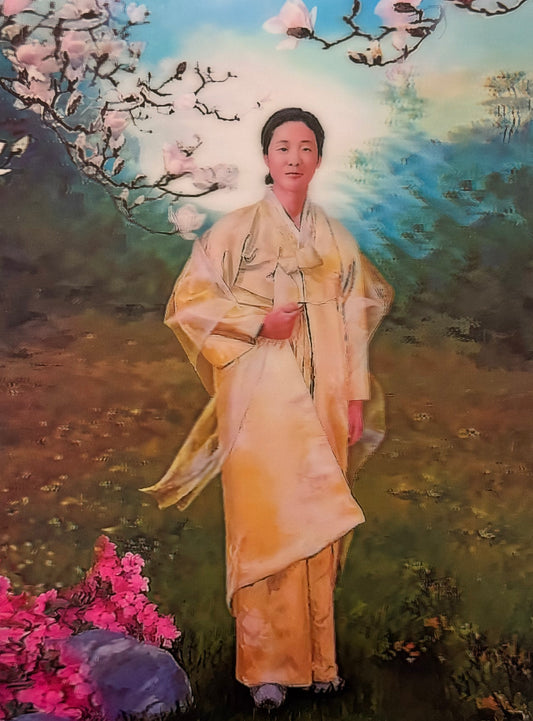 Holy Mother Han & Cranes 3D Flip Poster