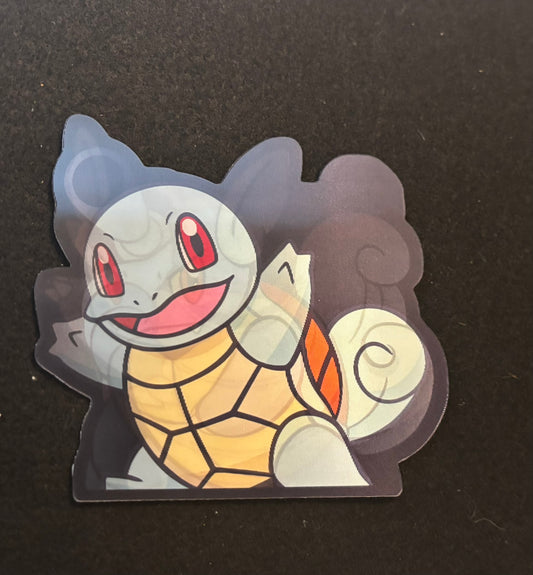Squirtle Evolution 3D Flip Sticker