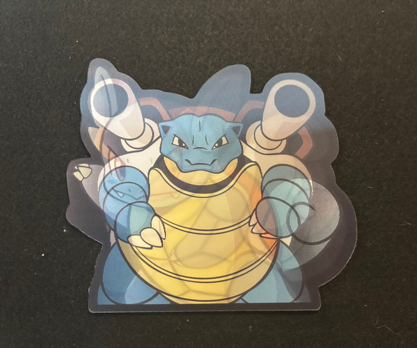 Squirtle Evolution 3D Flip Sticker