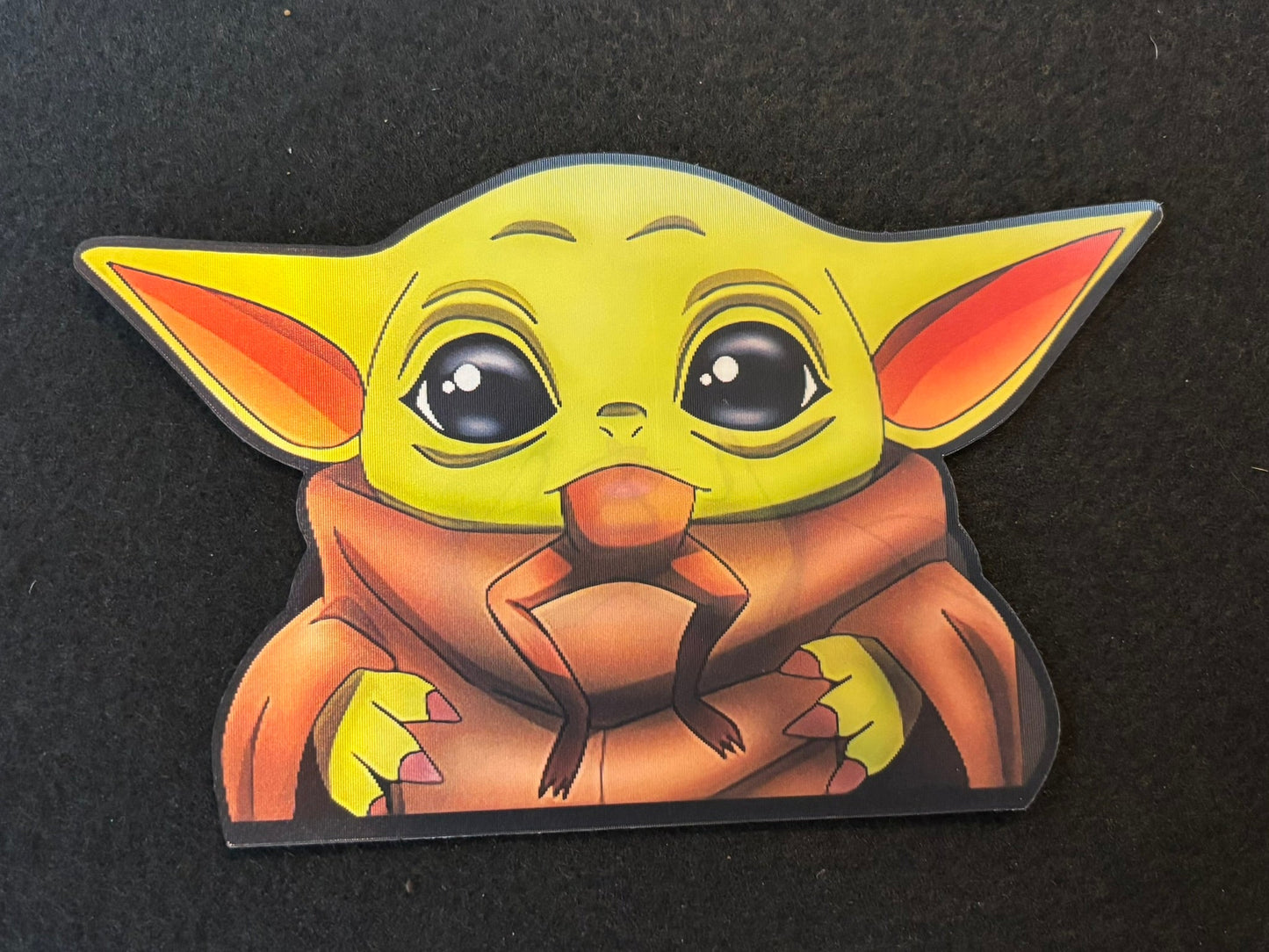 Grogu 3D Flip Sticker