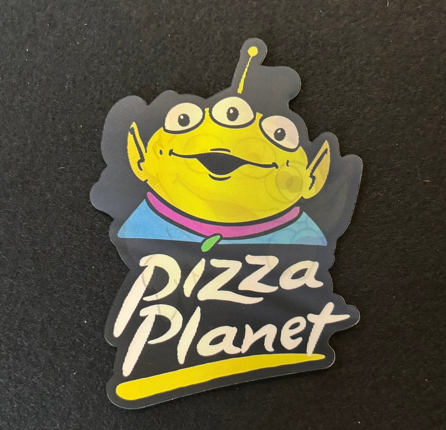 Pizza Planet Aliens 3D Flip Sticker